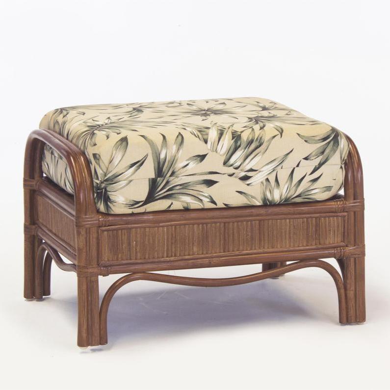 South Sea Rattan Bermuda Indoor Ottoman