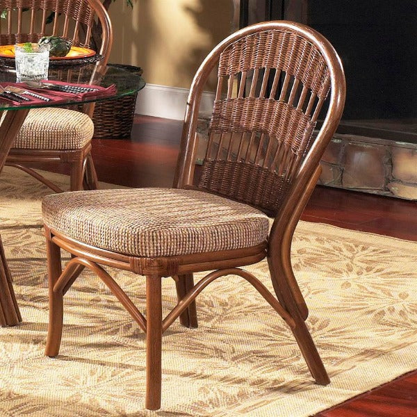 South Sea Rattan Bermuda Indoor Side Chair