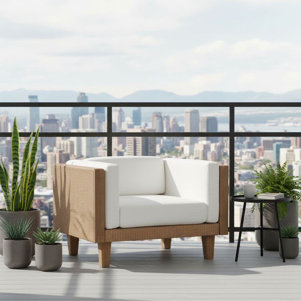 Lloyd Flanders Catalina Wicker Lounge Chair