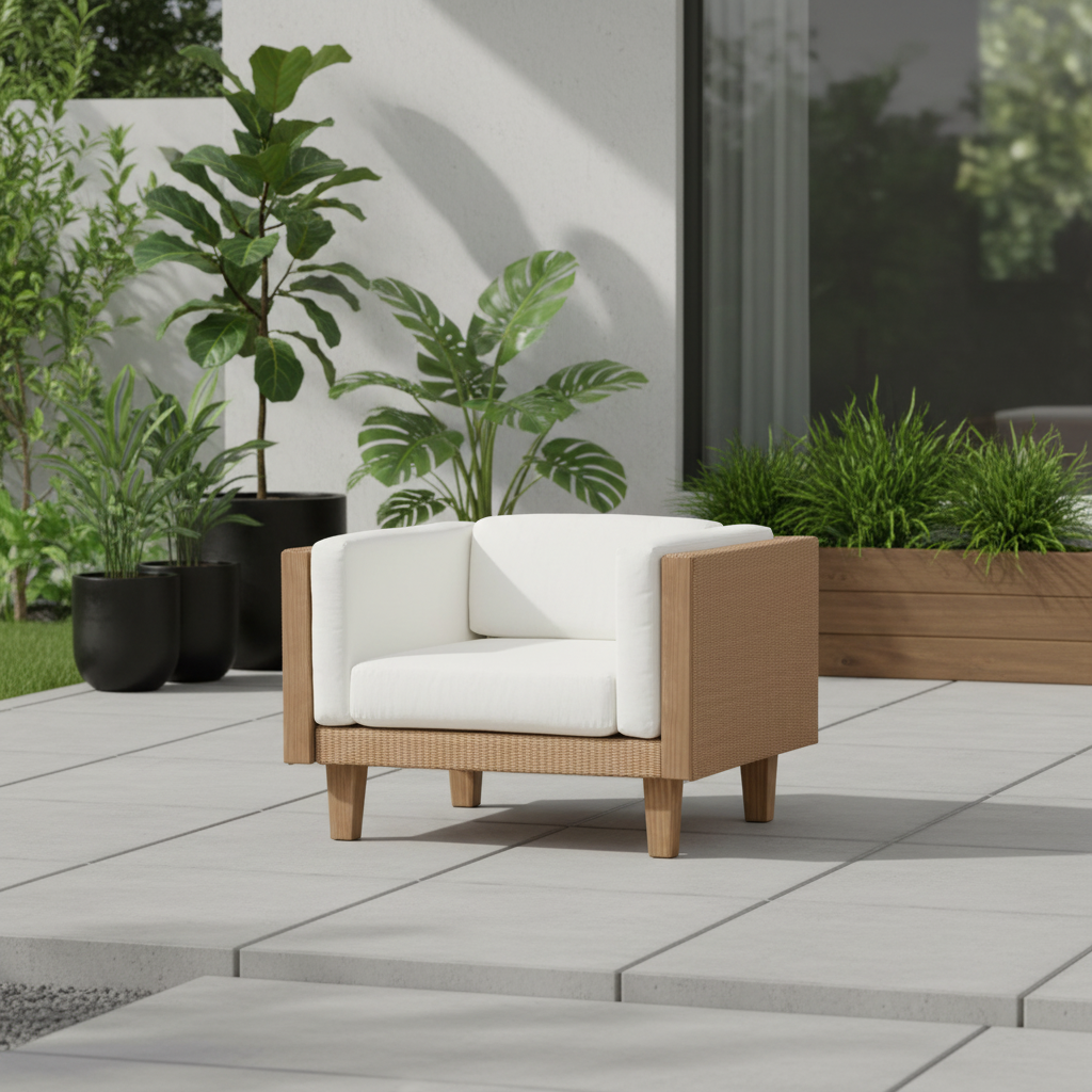 Lloyd Flanders Catalina Wicker Lounge Chair