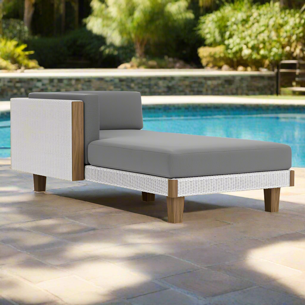 Replacement Cushions for Lloyd Flanders Catalina Wicker Right Arm Chaise