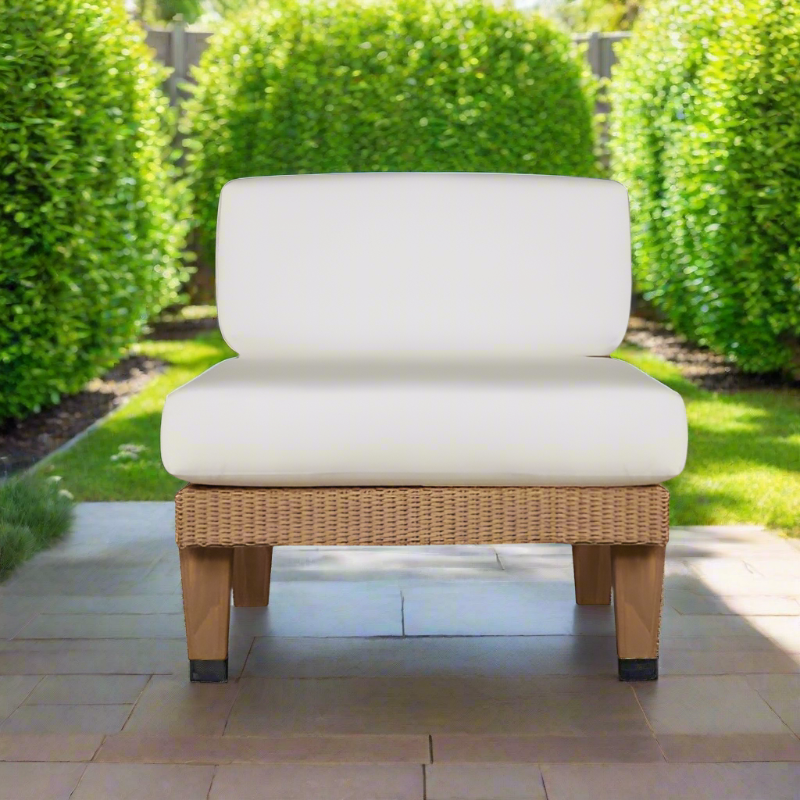 Lloyd Flanders Catalina Wicker Armless Sectional Chair