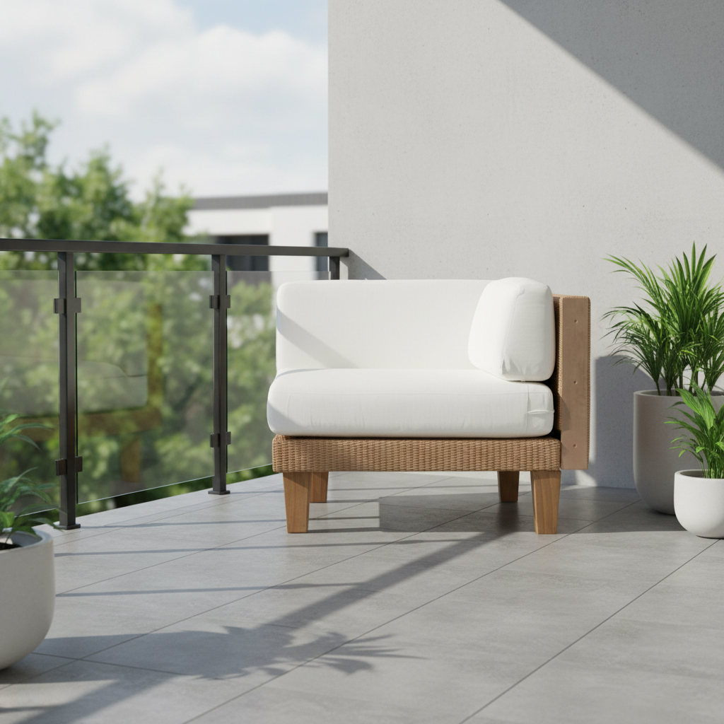 Lloyd Flanders Catalina Wicker Corner Sectional Chair