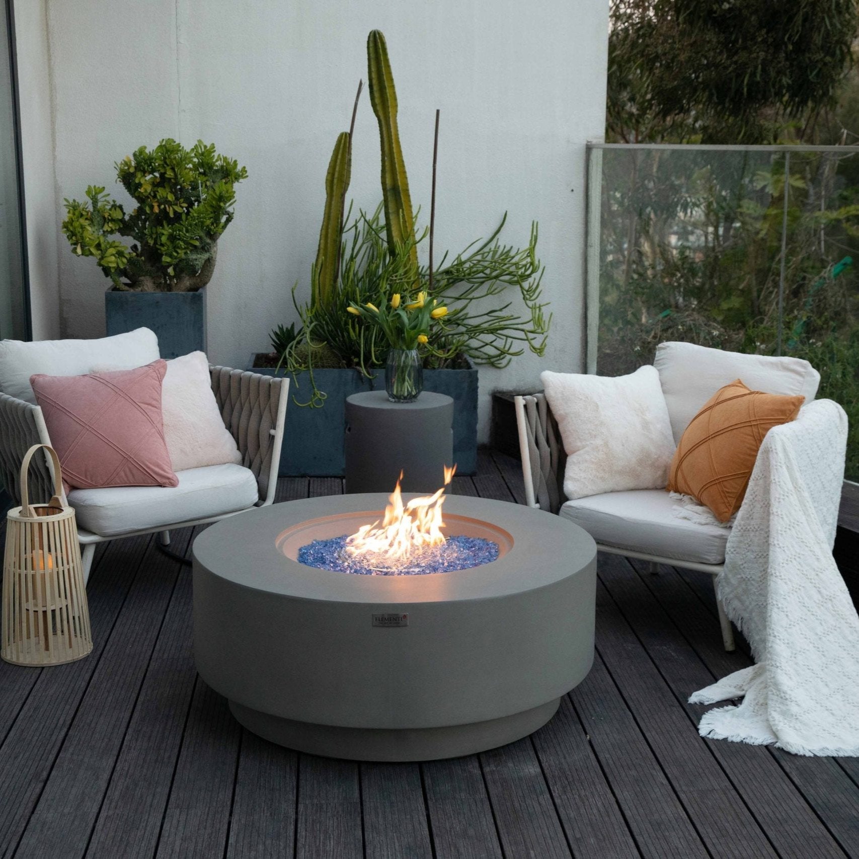 Elementi Plus Colosseo Fire Pit Table