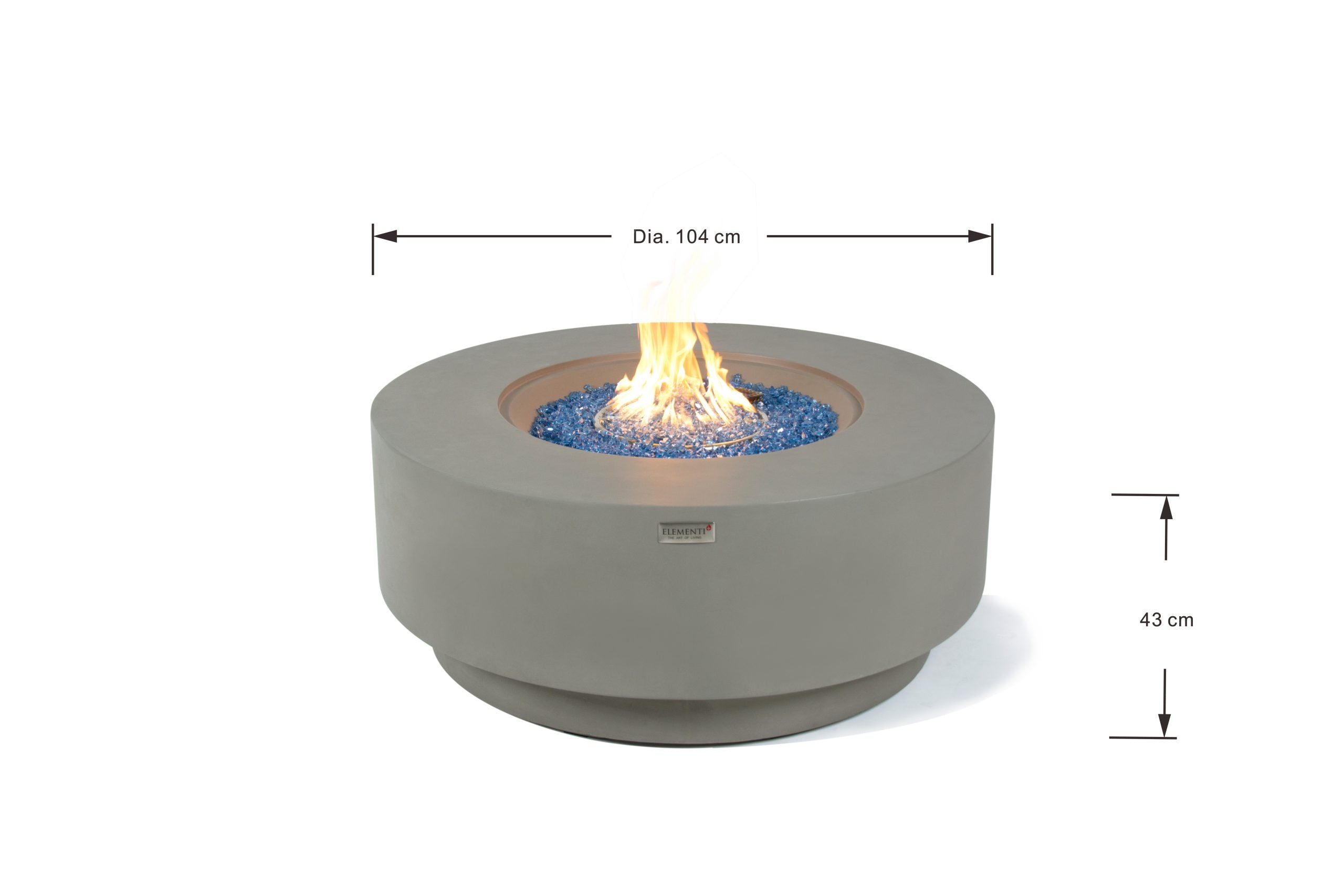 Elementi Plus Colosseo Fire Pit Table