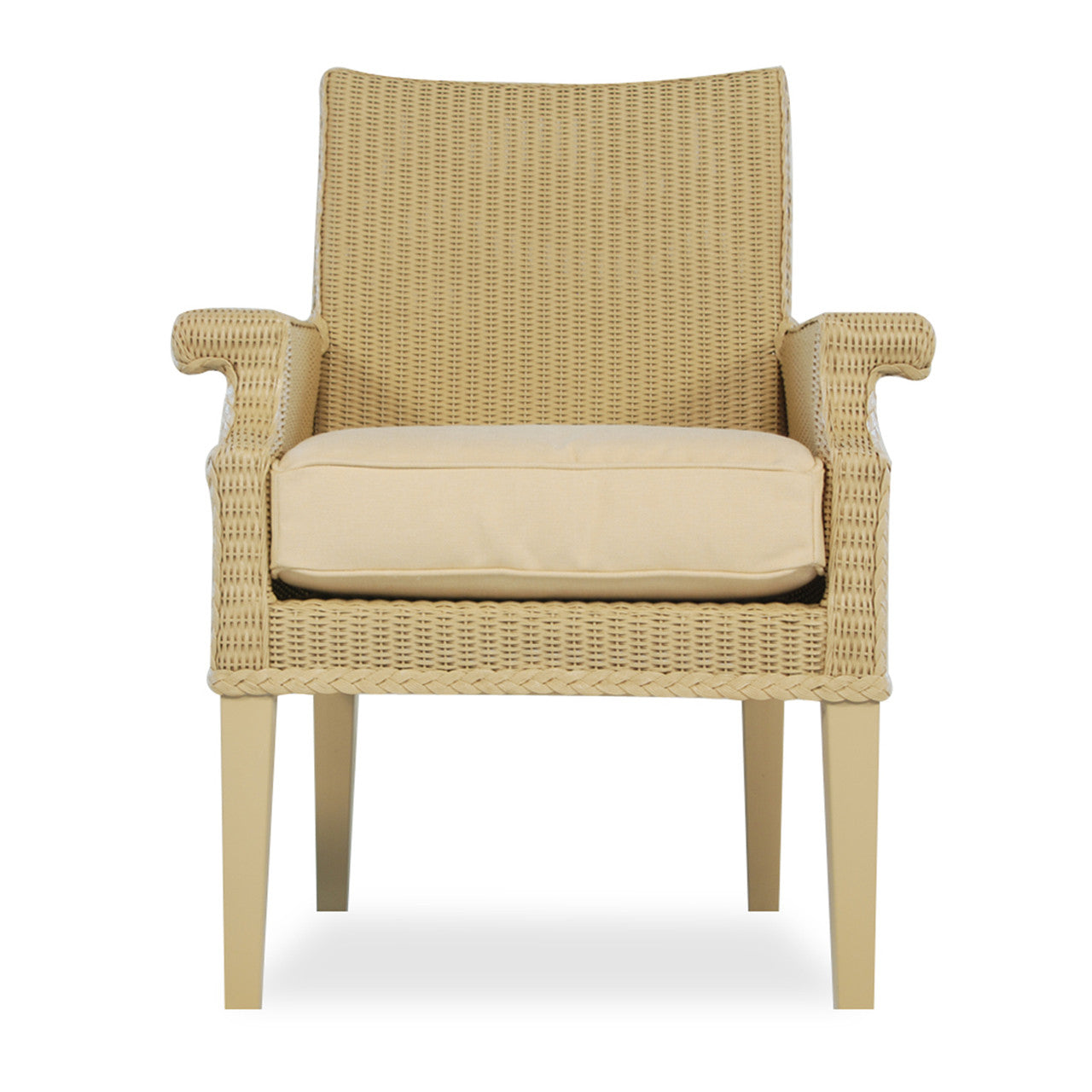 Lloyd Flanders Hamptons Wicker Dining Arm Chair