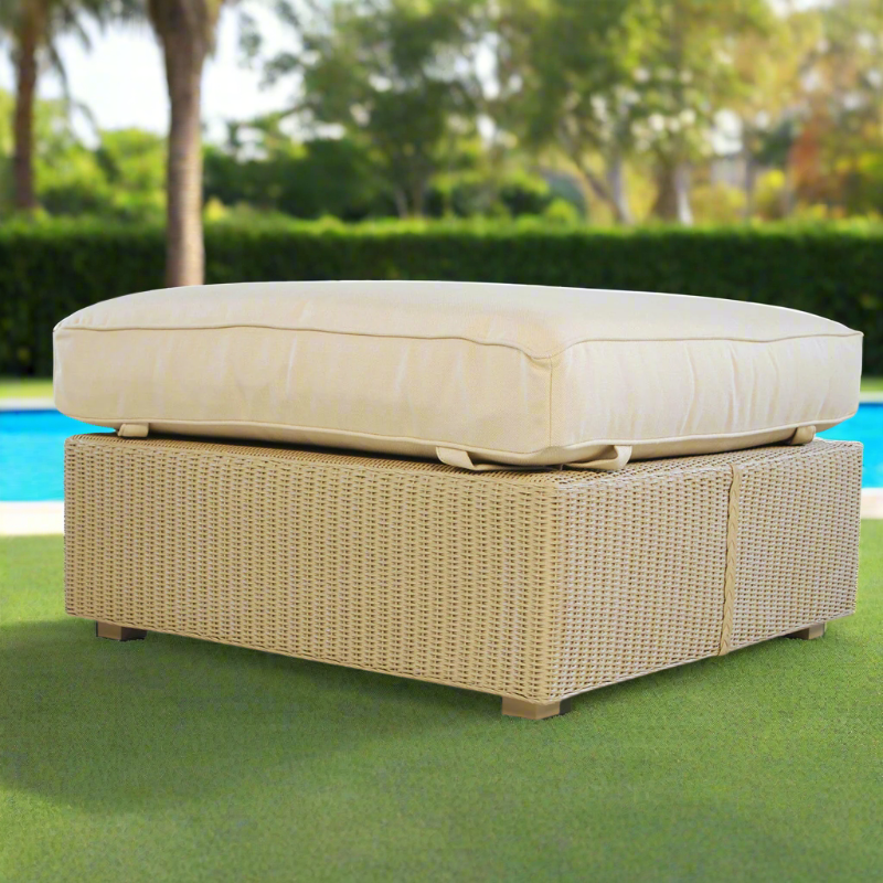 Lloyd Flanders Hamptons Large Wicker Ottoman