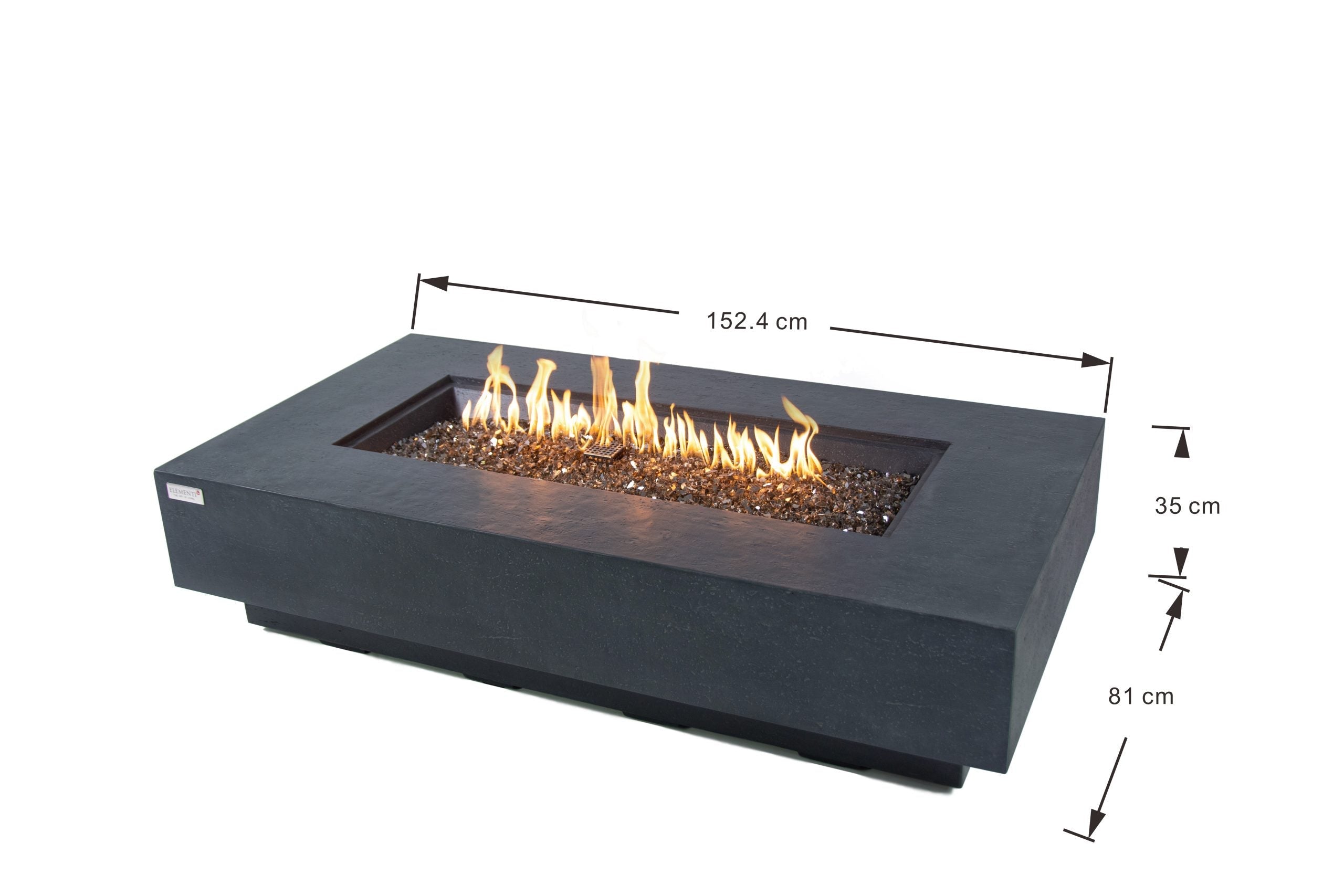 Elementi Plus Positano Fire Pit Table