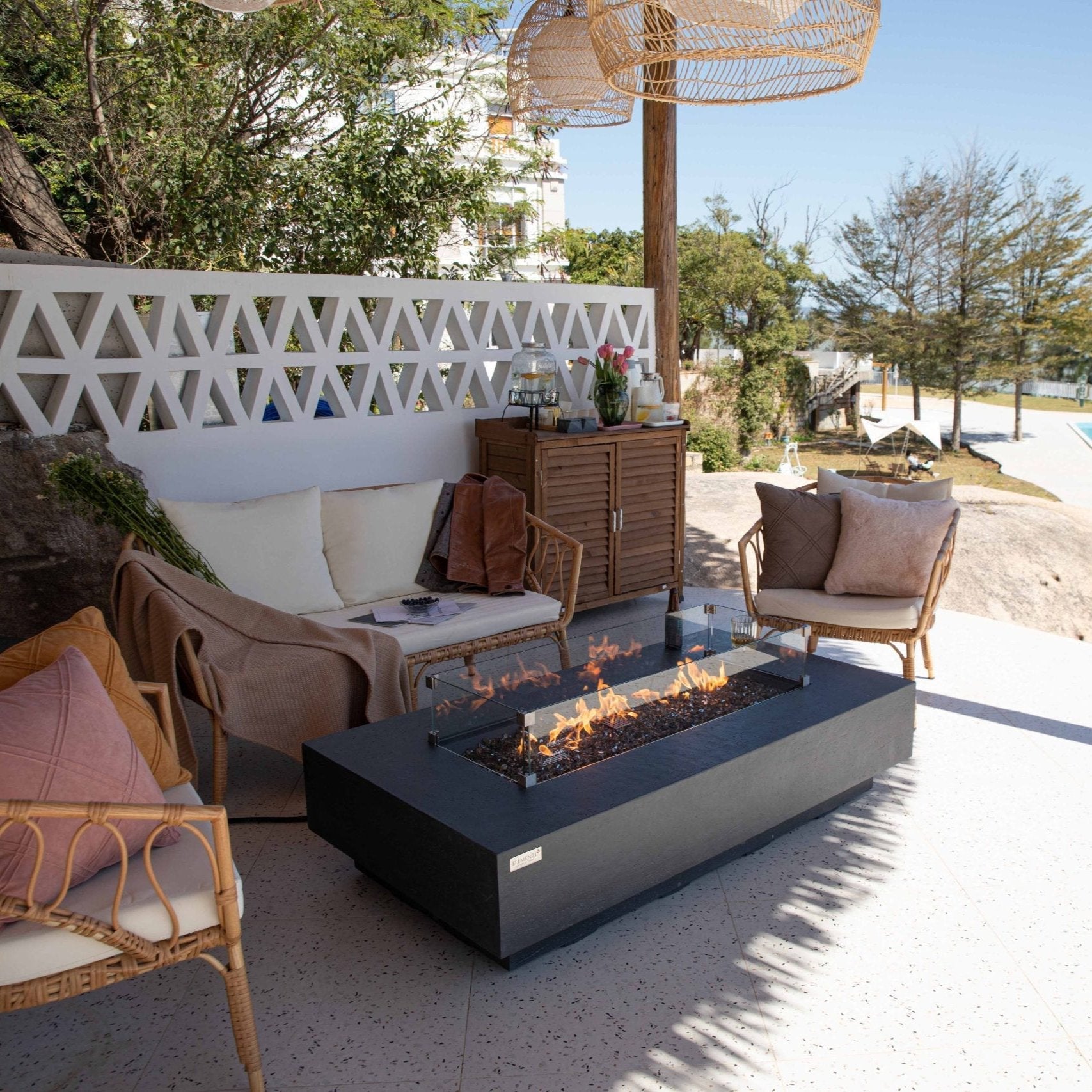 Elementi Plus Positano Fire Pit Table