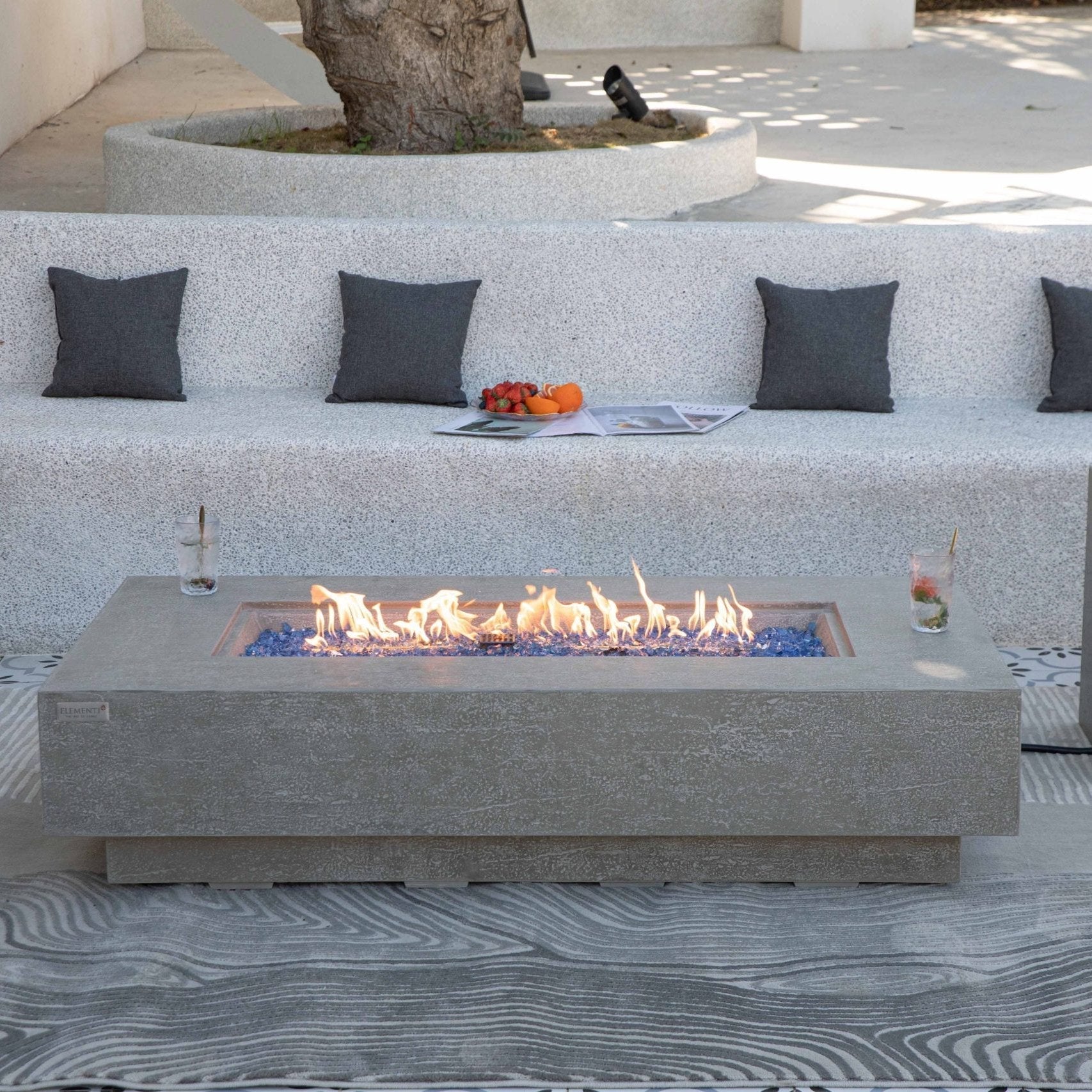 Elementi Plus Riviera Fire Pit Table