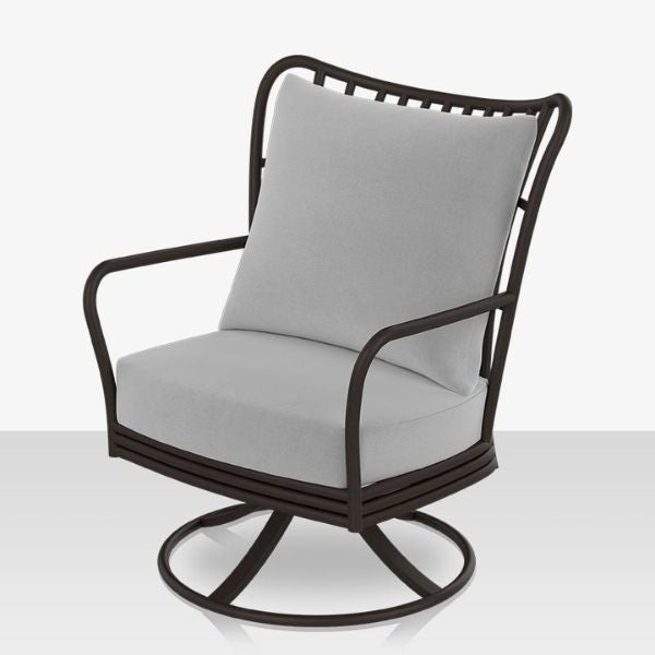 DecoScape Elephant Aluminum Swivel Club Chair