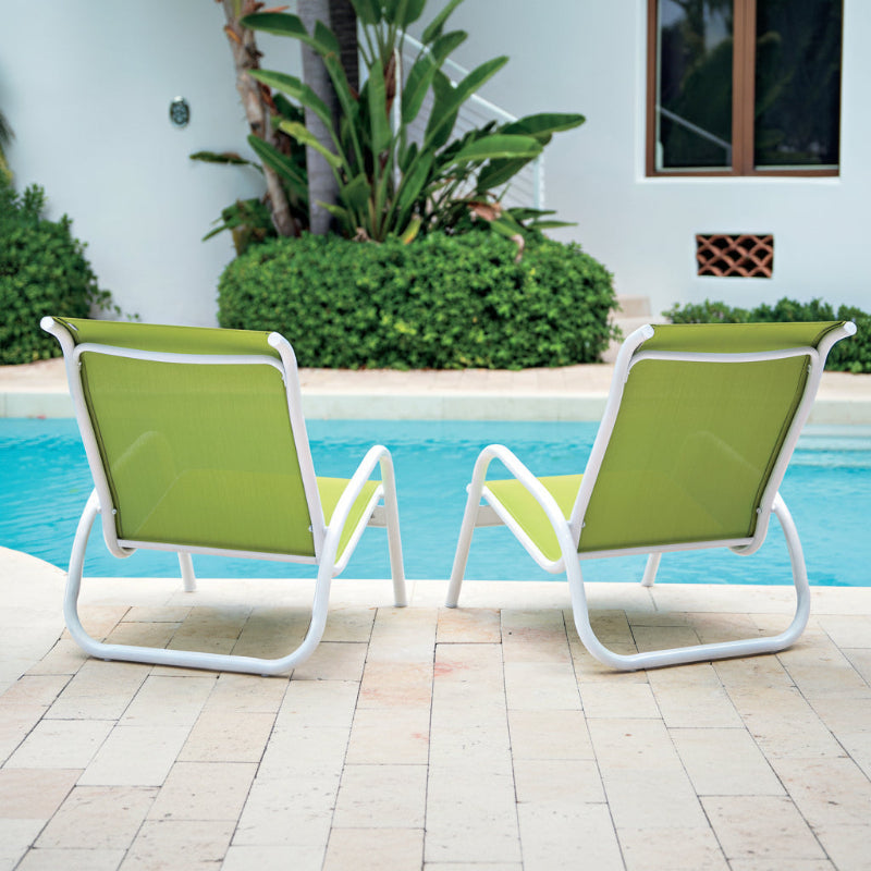 Telescope Casual Gardenella Sling Aluminum Outdoor Stacking Poolside Chair