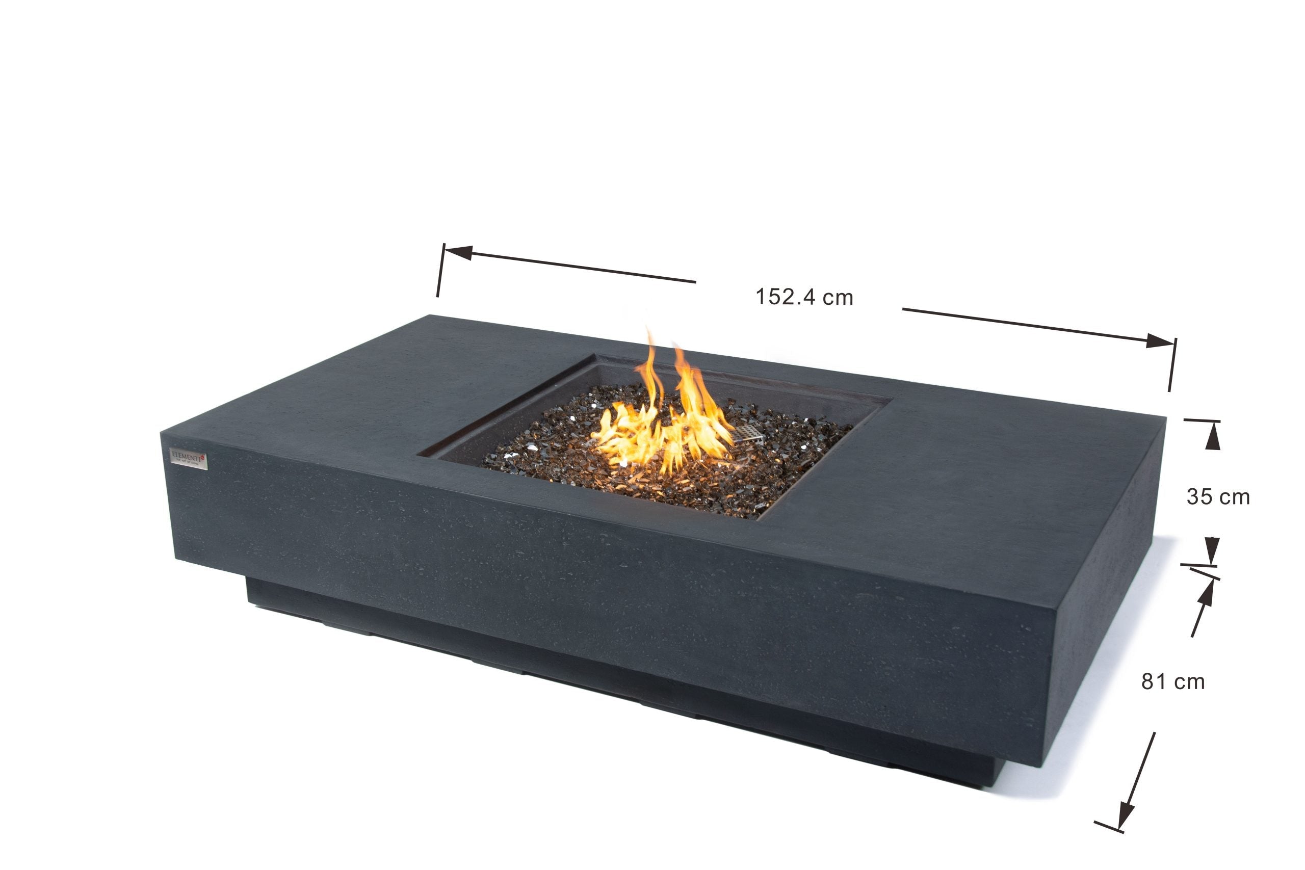 Elementi Plus Cannes Fire Pit Table