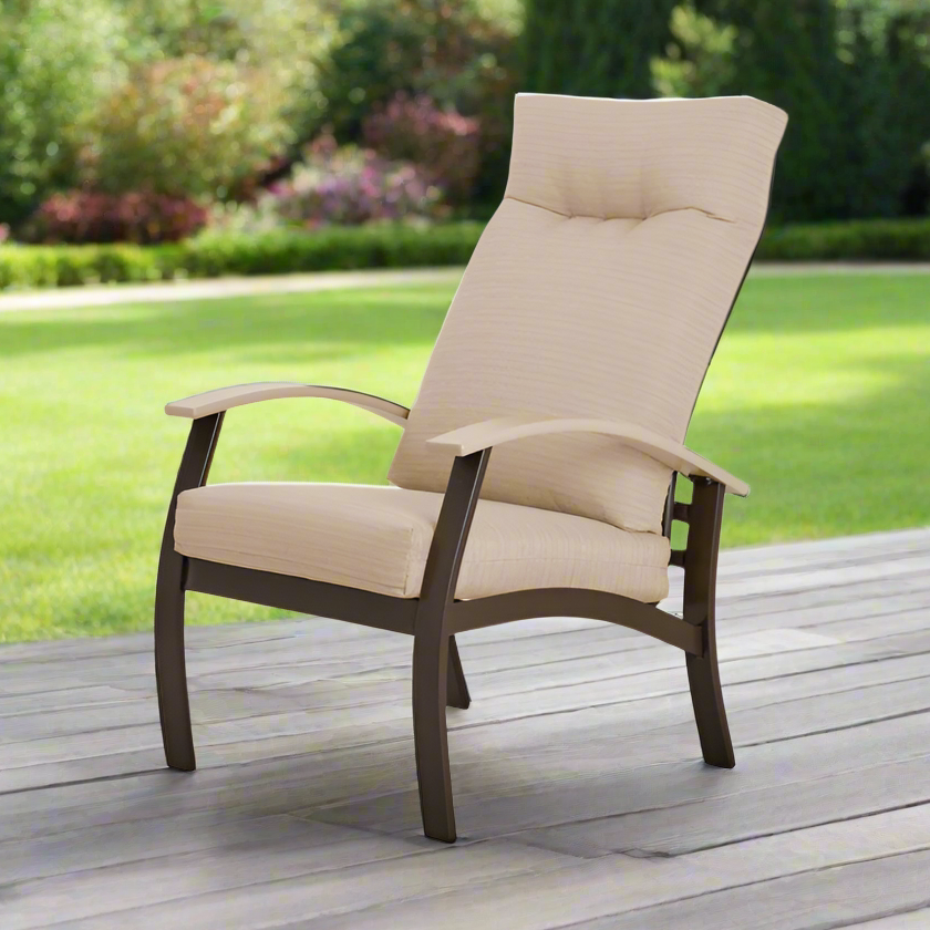 Telescope Casual Belle Isle Cushion Aluminum Outdoor Supreme Arm Chair