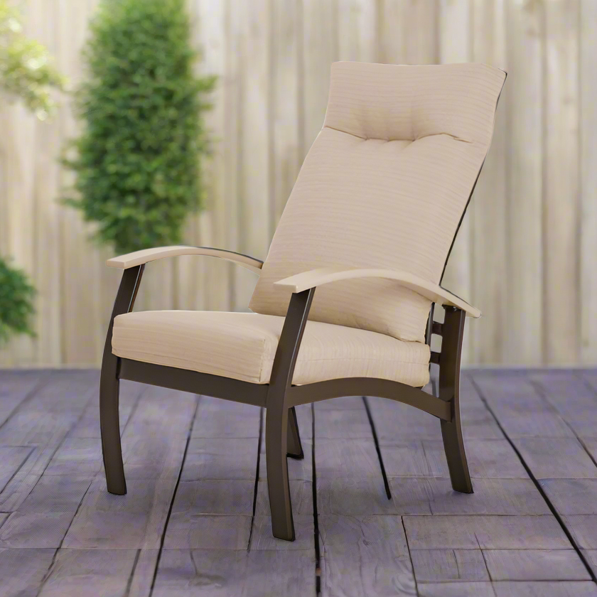 Telescope Casual Belle Isle Cushion Aluminum Outdoor Supreme Arm Chair