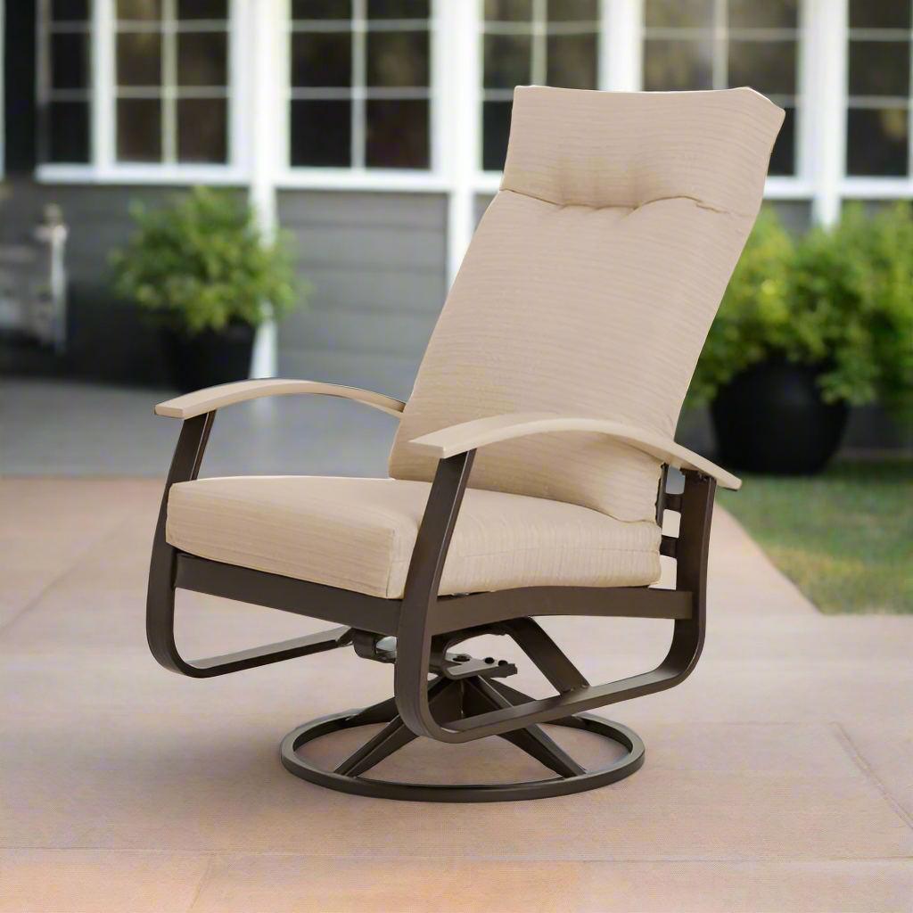 Telescope Casual Belle Isle Cushion Aluminum Outdoor Supreme Swivel Rocker