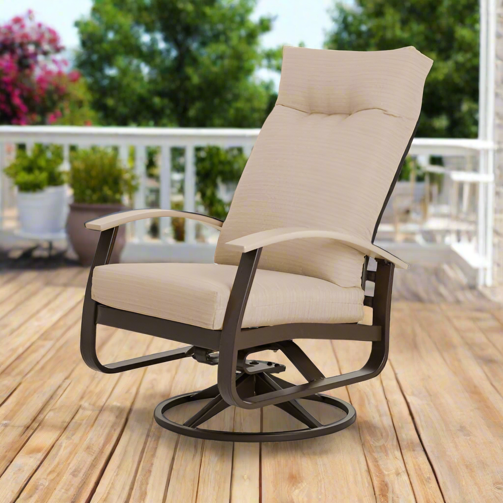 Telescope Casual Belle Isle Cushion Aluminum Outdoor Supreme Swivel Rocker