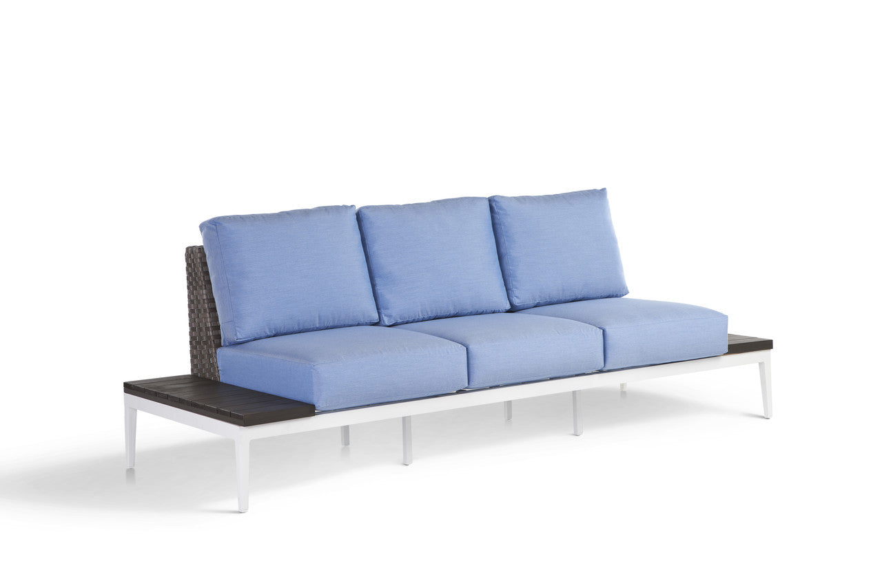 South Sea Rattan Stevie Wicker Sofa With Side Tables