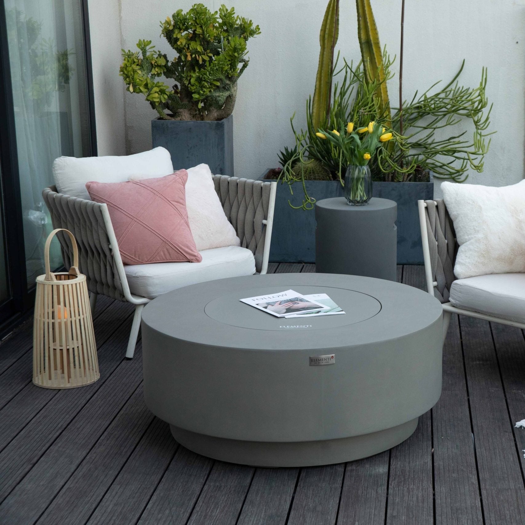 Elementi Plus Colosseo Fire Pit Table