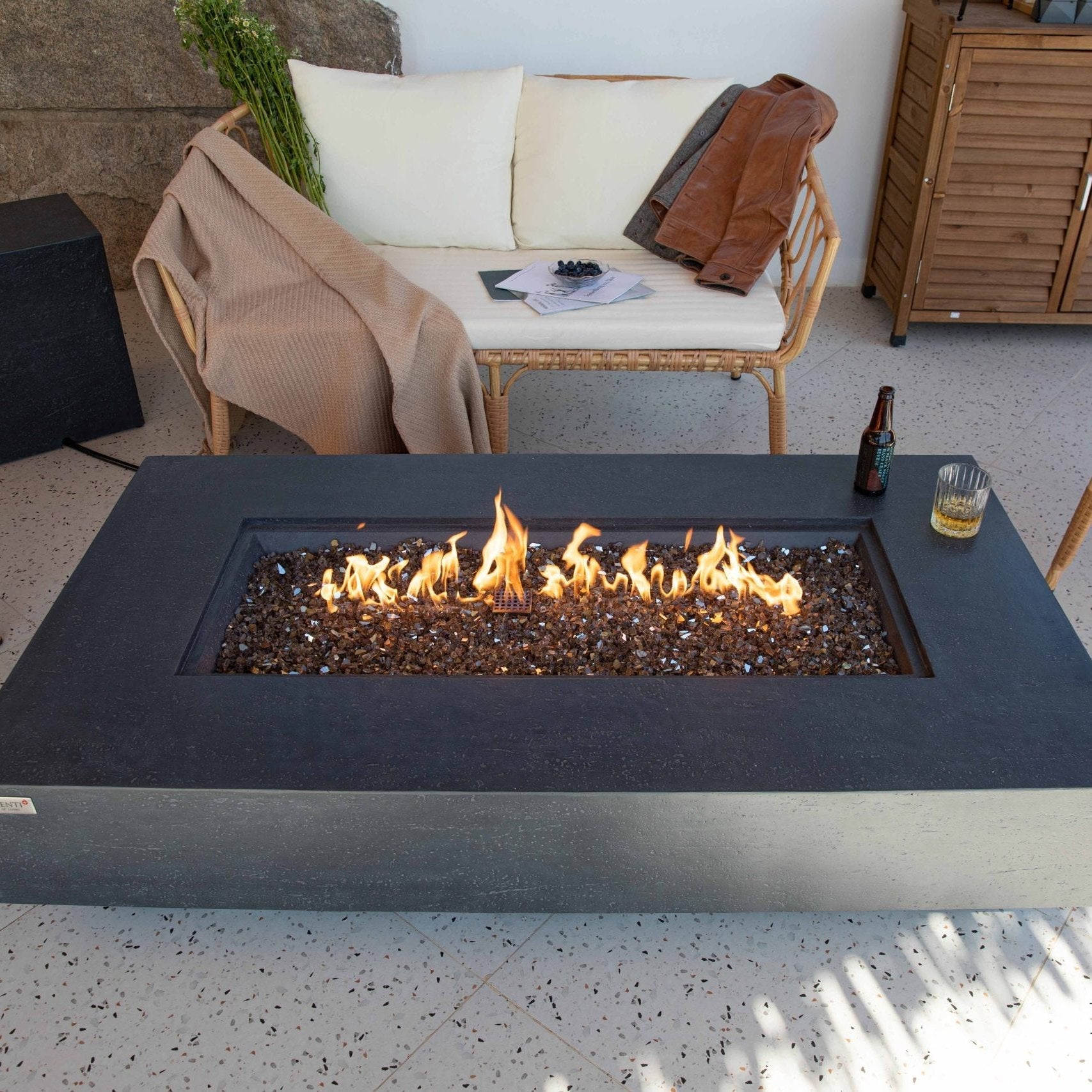 Elementi Plus Positano Fire Pit Table