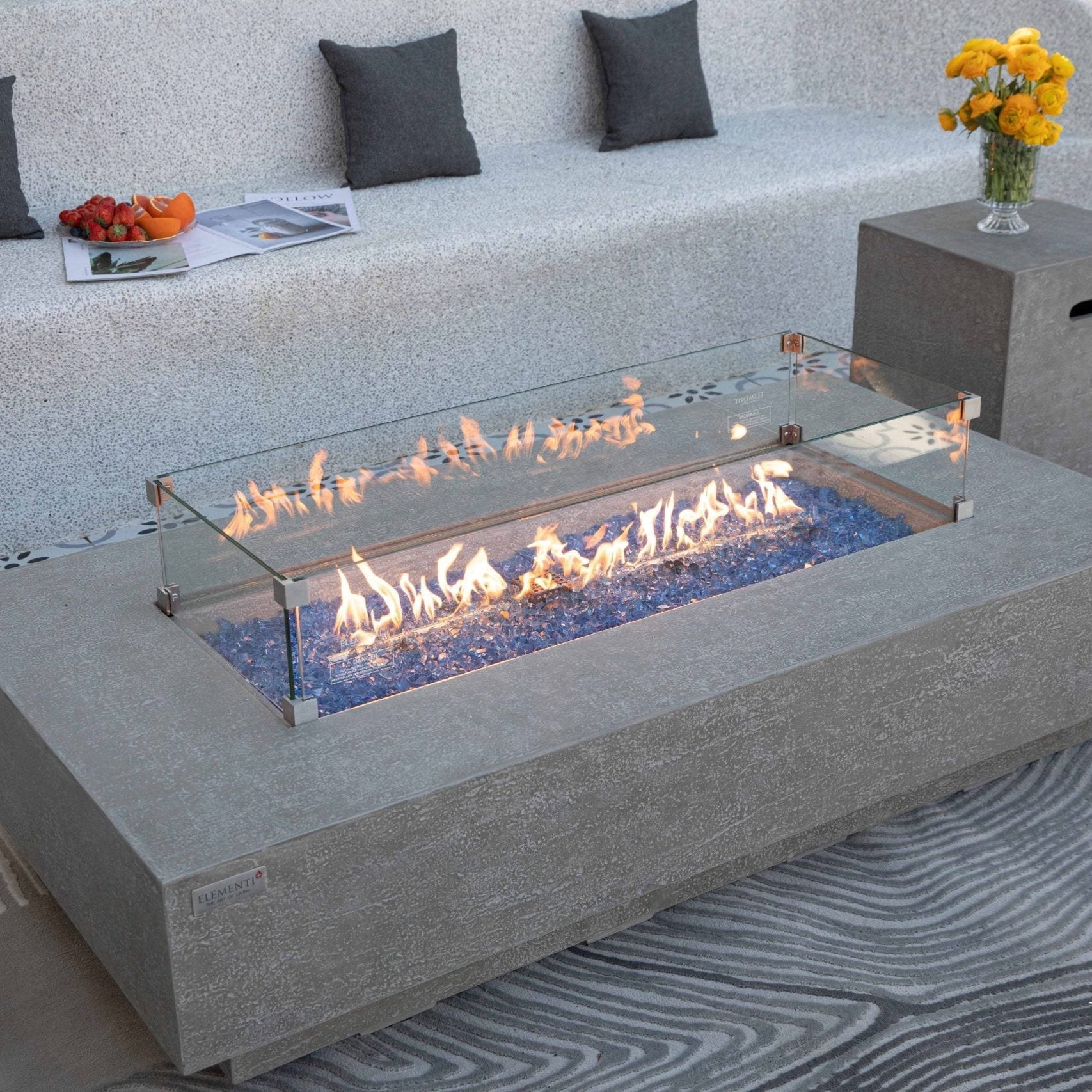 Elementi Plus Riviera Fire Pit Table