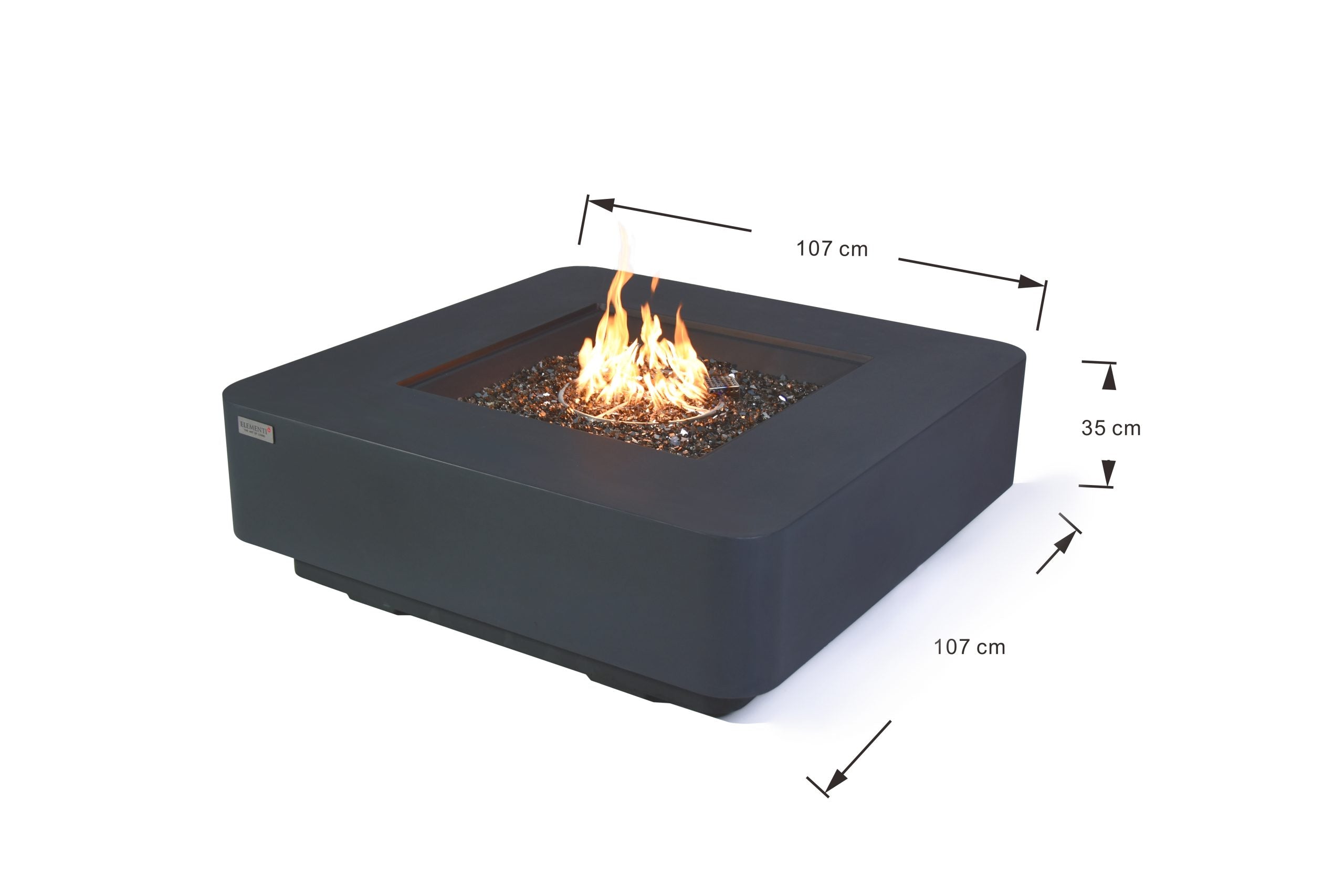 Elementi Plus Bergamo Fire Pit Table