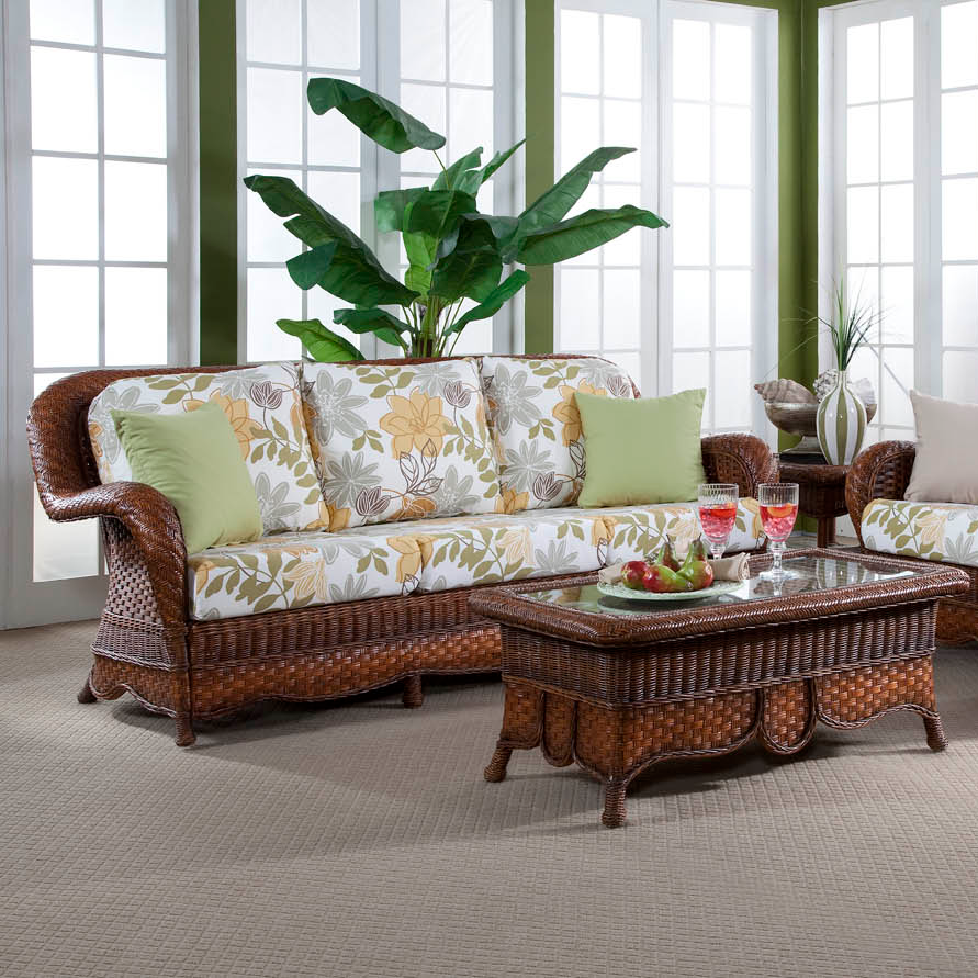 South Sea Rattan Autumn Morning Indoor Wicker Sofa