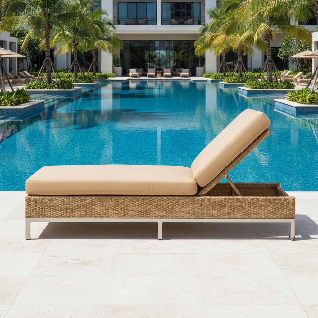 Replacement Cushions for Lloyd Flanders Elements Wicker Chaise