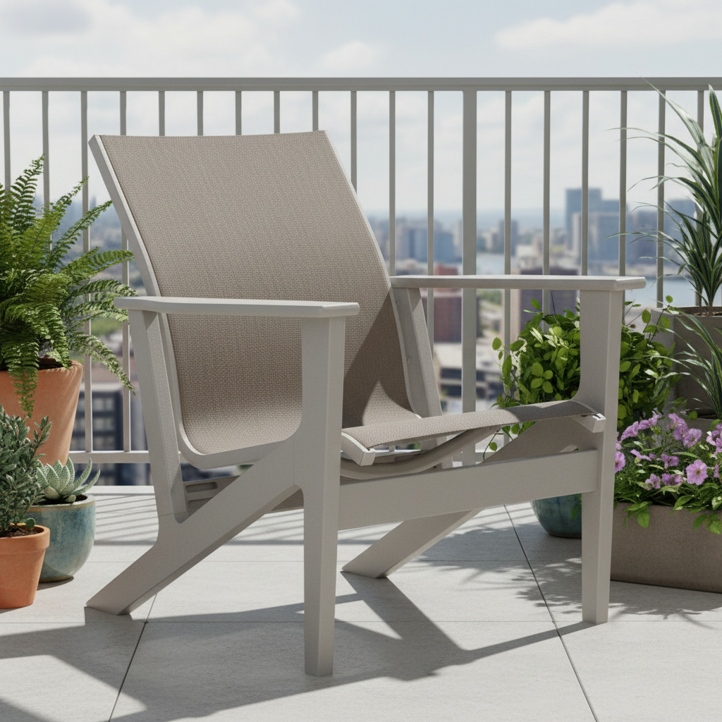 Telescope Casual Wexler MGP Sling Outdoor Chat Height Arm Chair