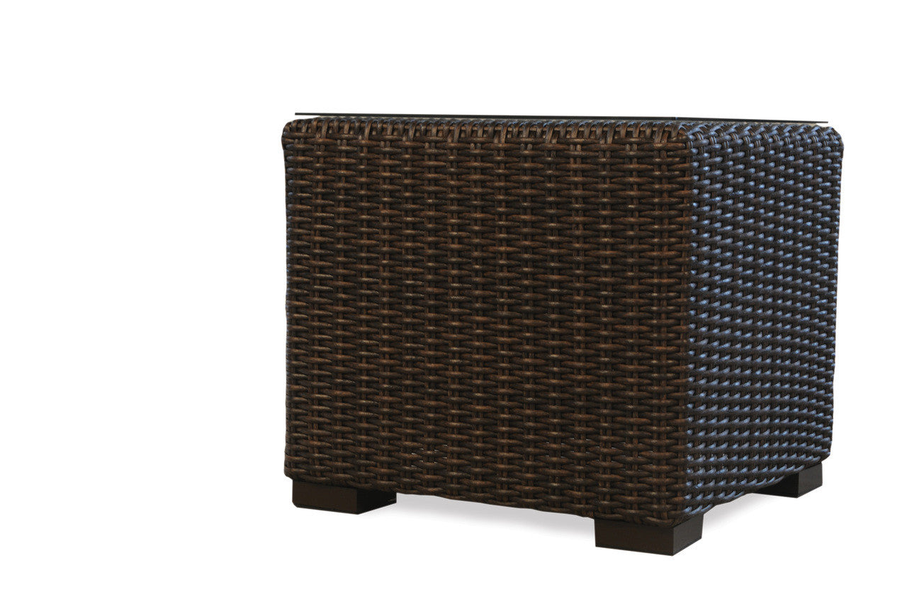 Lloyd Flanders Mesa Woven Vinyl 22" Cube End Table