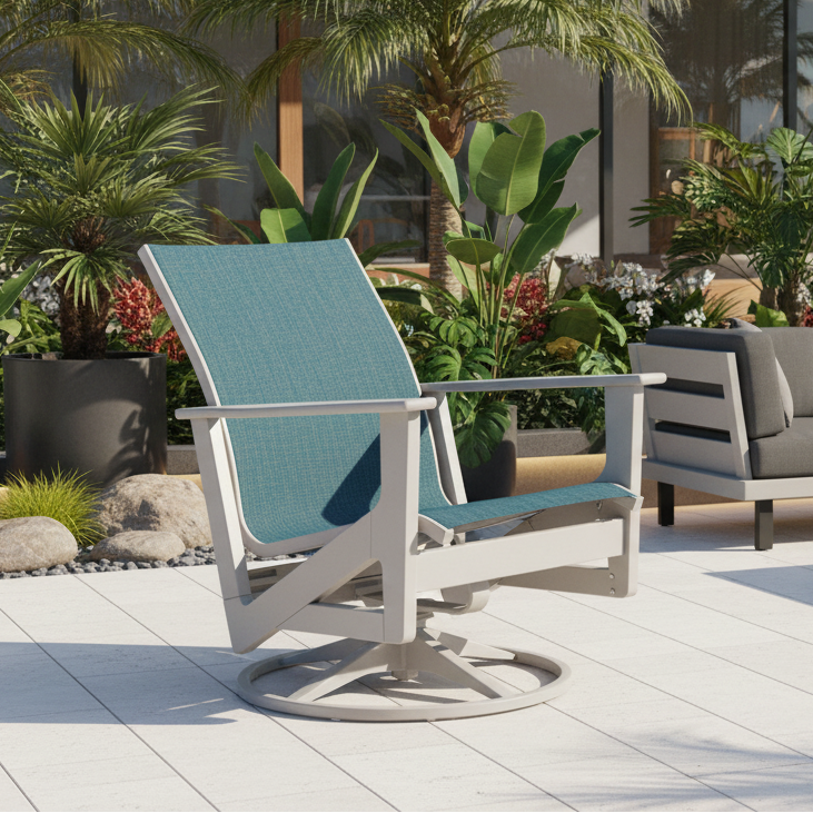 Telescope Casual Wexler MGP Sling Outdoor Chat Height Swivel Rocker