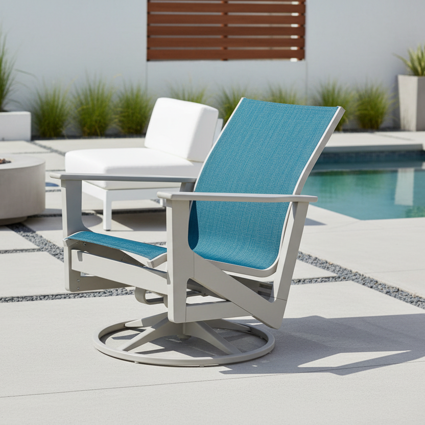 Telescope Casual Wexler MGP Sling Outdoor Chat Height Swivel Rocker