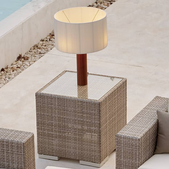 Skyline Design Paloma Side Table with Glass