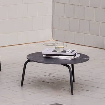 Skyline Design Rodona Side Table with Glass