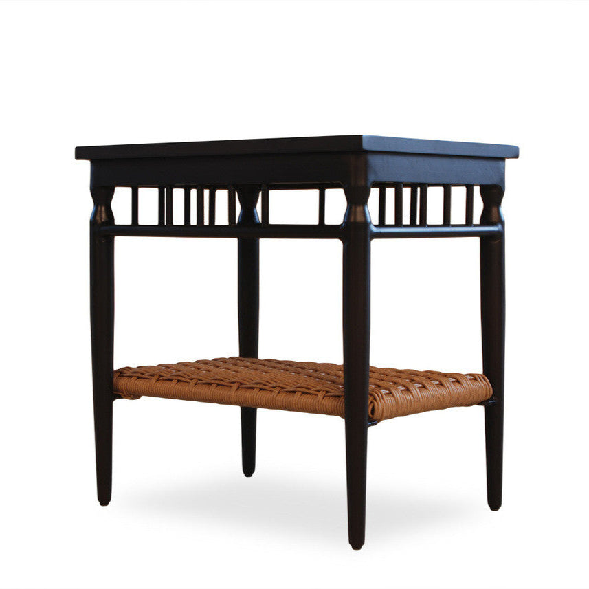 Lloyd Flanders Low Country Woven Vinyl 24" Rectangle End Table