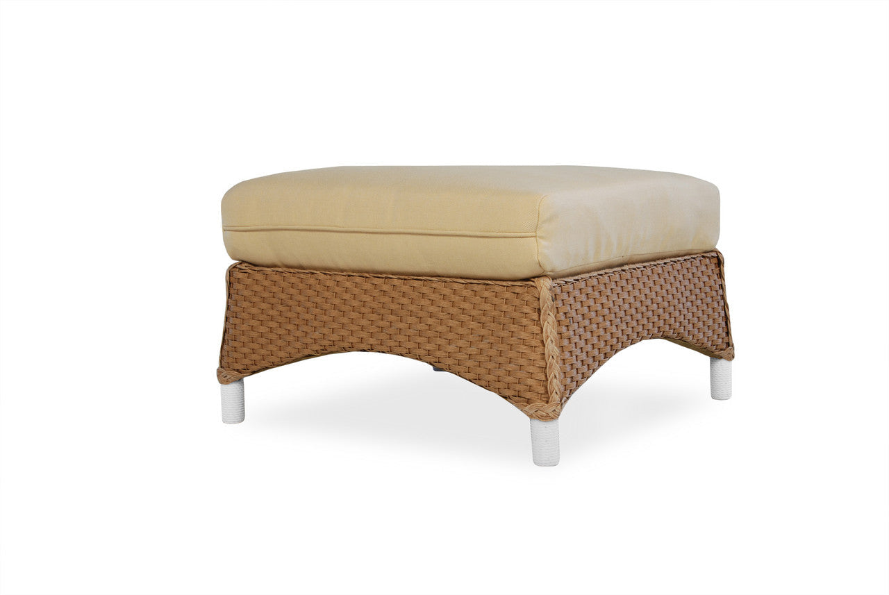 Lloyd Flanders Mandalay Wicker Ottoman