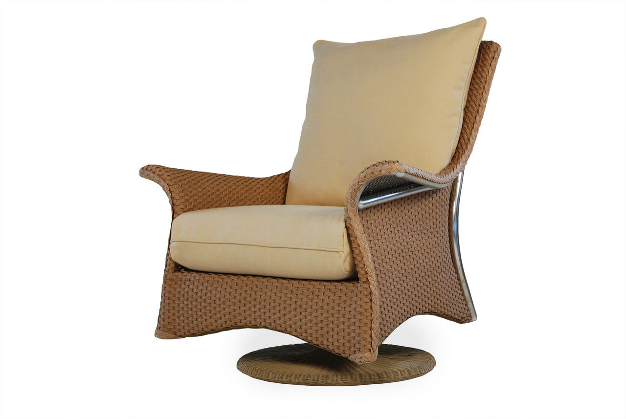 Lloyd Flanders Mandalay  Wicker Swivel Rocker Lounge Chair