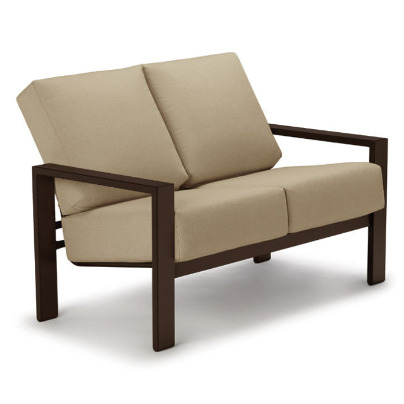 Telescope Casual Larssen Cushion Aluminum Outdoor Loveseat