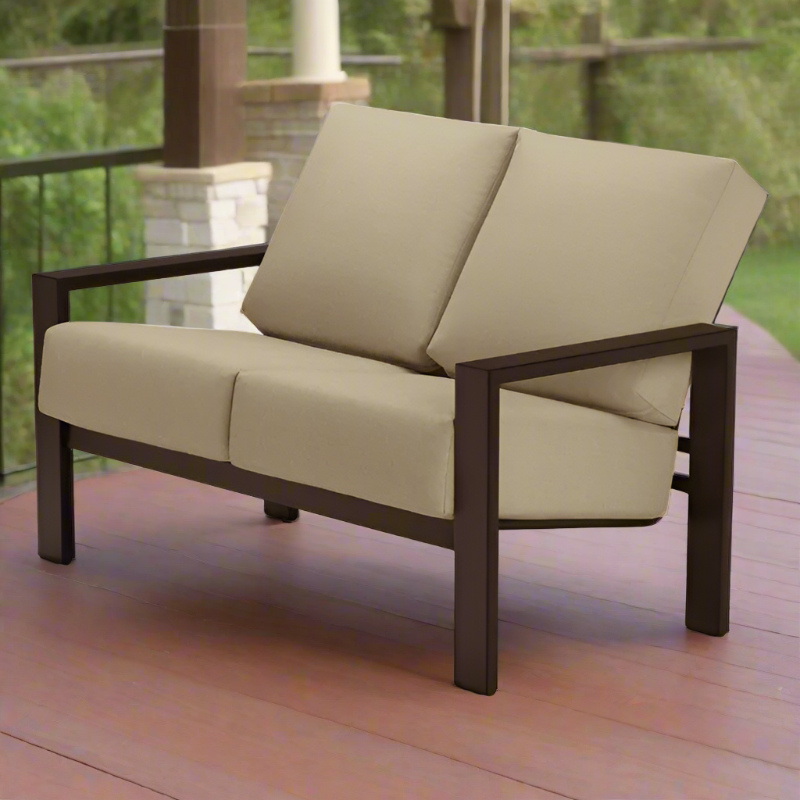 Telescope Casual Larssen Cushion Aluminum Outdoor Loveseat