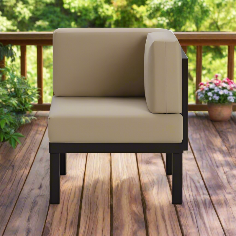 Telescope Casual Larssen Cushion Aluminum Outdoor Square Corner Section