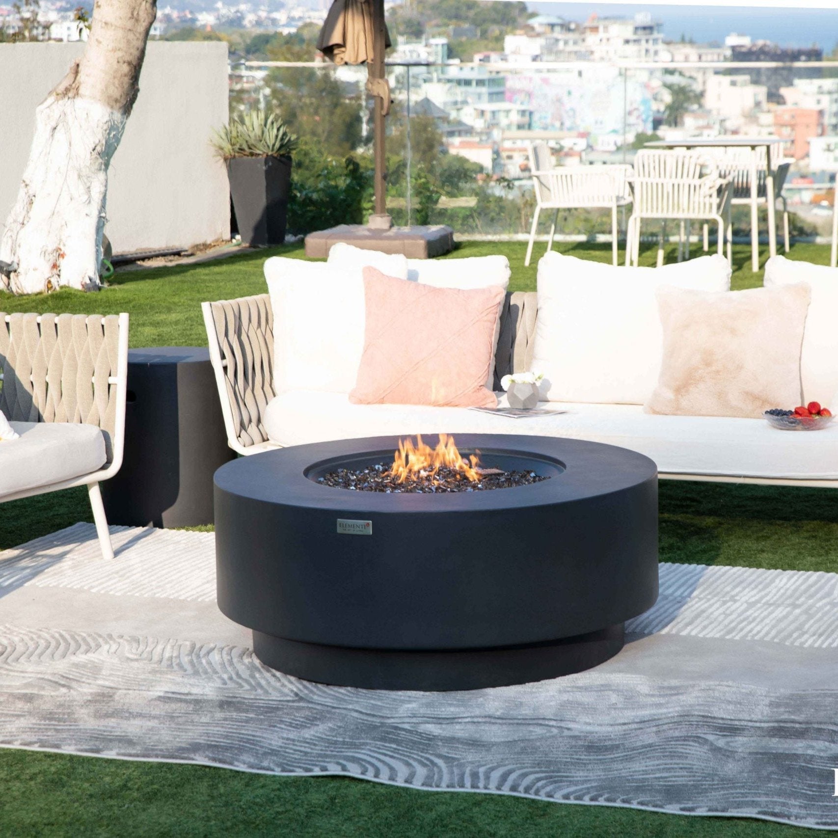 Elementi Plus Nimes Fire Pit Table