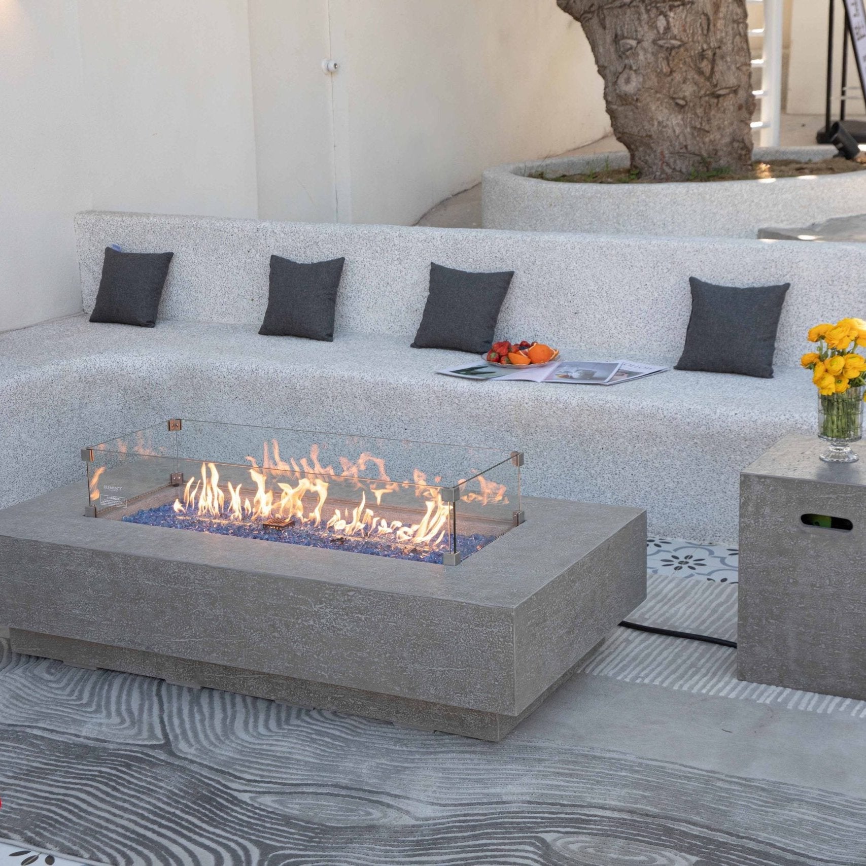 Elementi Plus Riviera Fire Pit Table