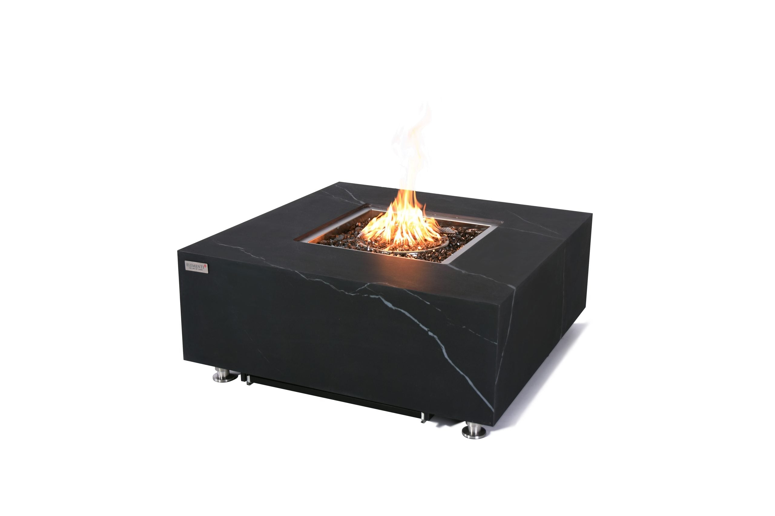 Elementi Plus Sofia Marble Porcelain Fire Table