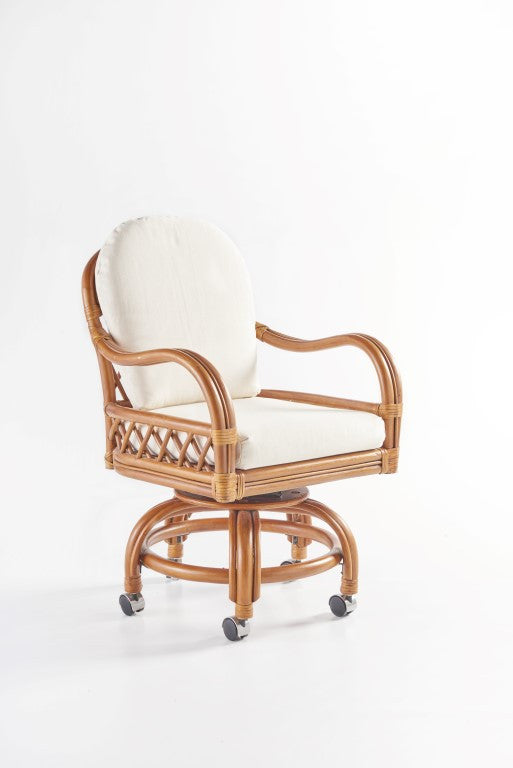 Replacement Cushions For South Sea Rattan Antigua Indoor Swivel Caster Dining Arm Chair