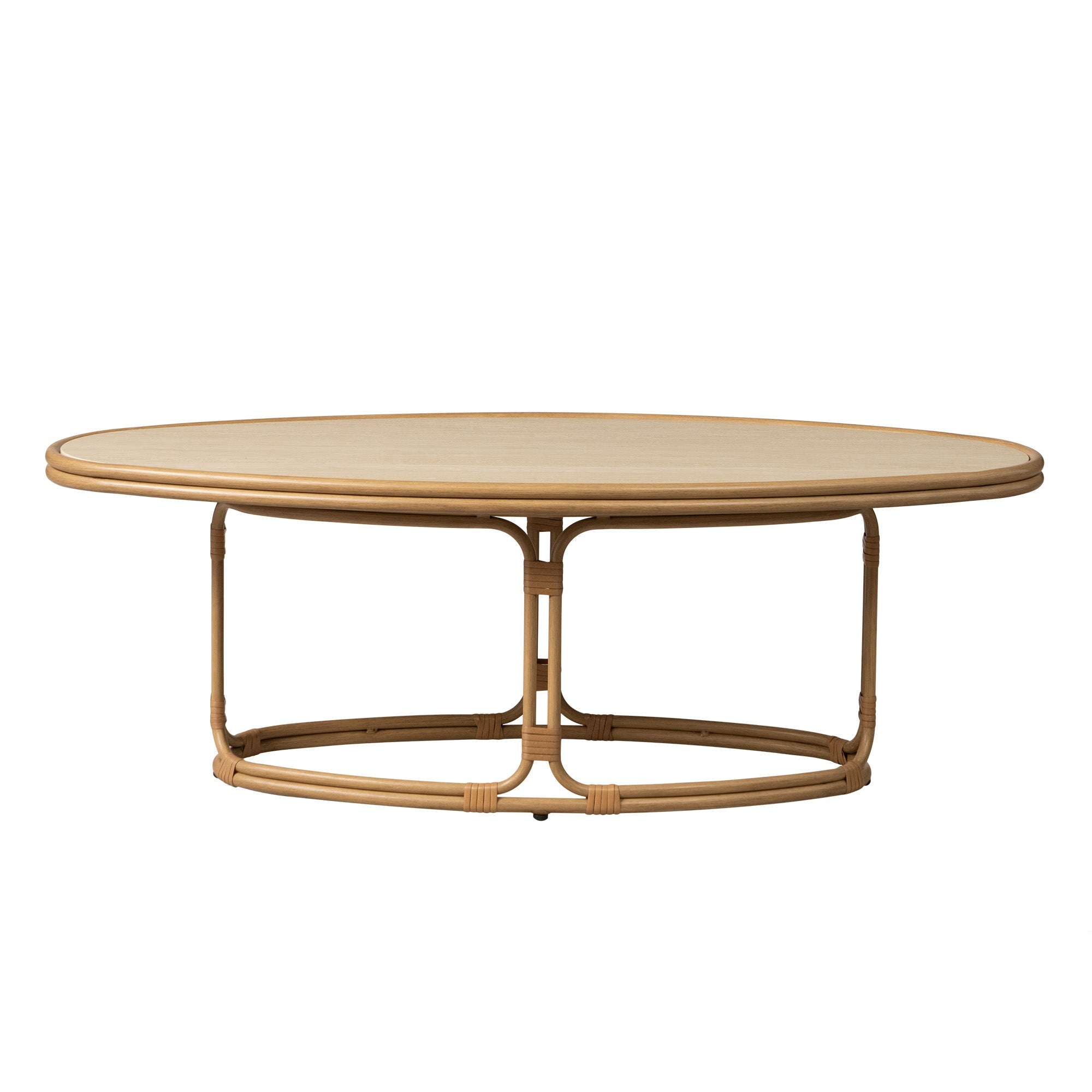 Lloyd Flanders Riviera 50" Oval Cocktail Table