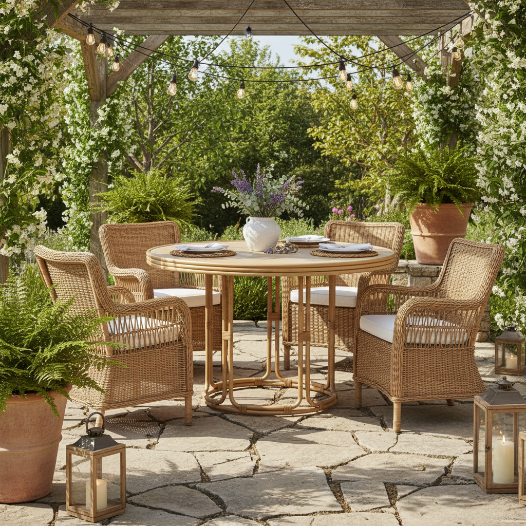 Lloyd Flanders Riviera 48" Round Dining Table