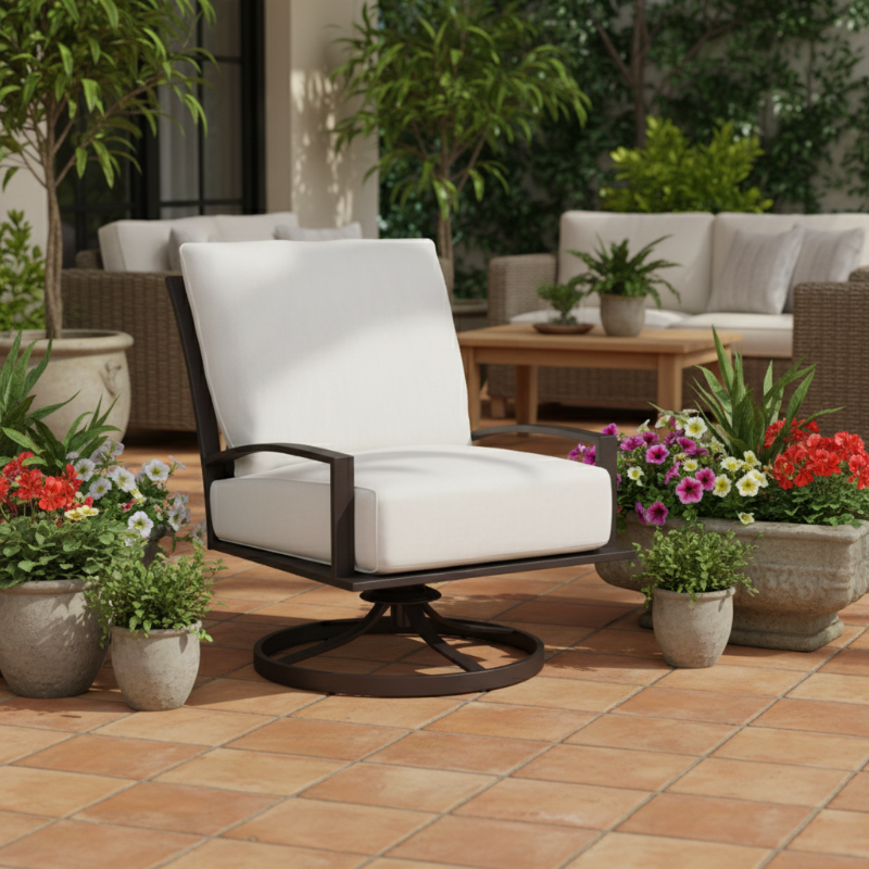 Sunset West La Jolla Swivel Club  Chair