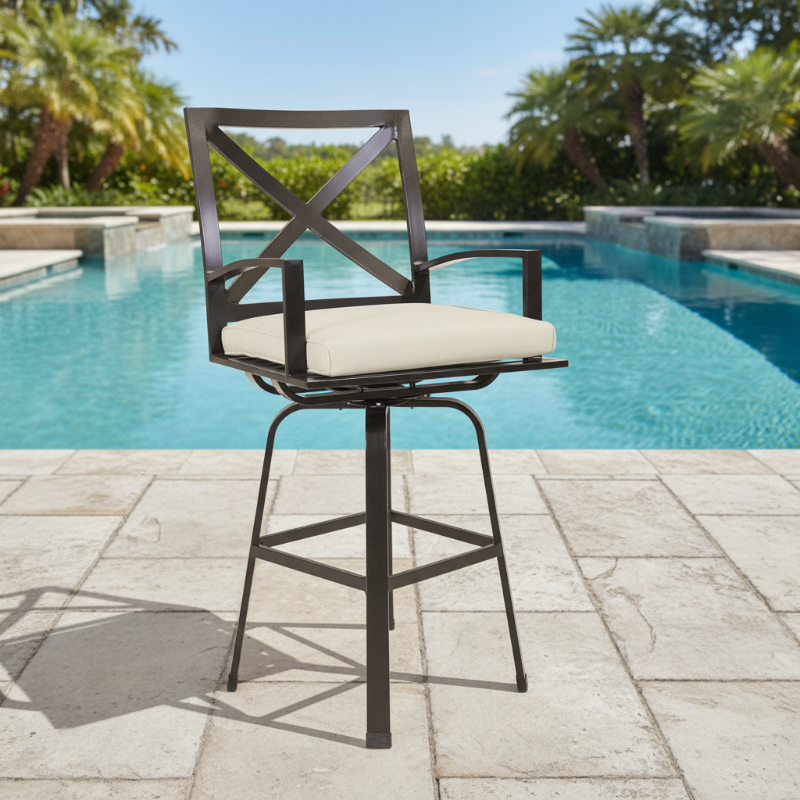 Sunset West La Jolla Swivel Barstool