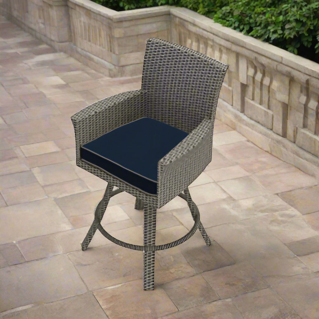 Forever Patio Universal Woven 25" Counter Height Swivel Stool - Flat Weave