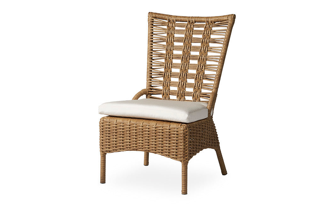 Lloyd Flanders Magnolia Woven Vinyl Armless Dining Chair